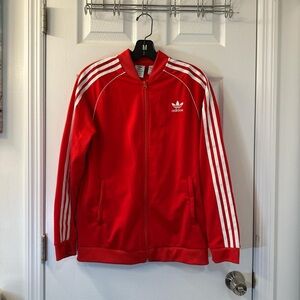 Adidas Red & White Track Jacket